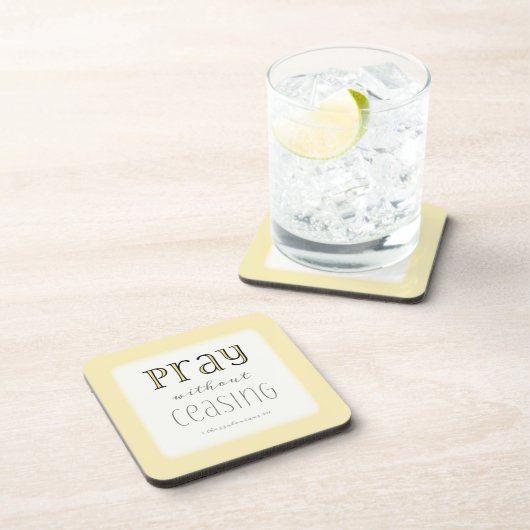 Bete ohne Unterbrechung - 1 Thes 5:17 Untersetzer (Rechte Seite)