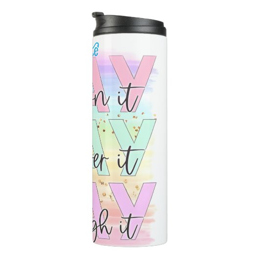 Bete: On, Over, Through it Thermosbecher (Nach rechts gedreht)