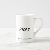 Bete! Porzellantasse (Rechts)