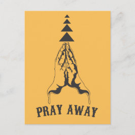 Bete weg postkarte