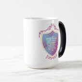 Bete zu Gott Blue Design Morph Tasse (VorderseiteRechts)