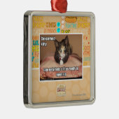 Beteiligte Miezekatze Ornament Aus Metall (Rechts)