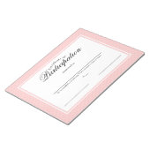 Beteiligungsnachweise Notizblock (angewinkelt)