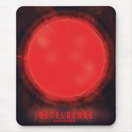 Betelgeuse supernova Weltraumkunst Mousepad (Vorne)
