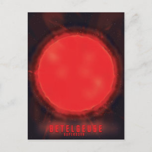 Betelgeuse supernova Weltraumkunst Postkarte