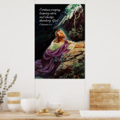 Beten 1 drucken poster (Küche)