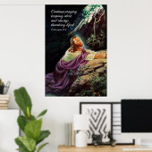 Beten 1 drucken poster (Heimbüro)