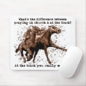 Beten am Pferderennen Mousepad (Mit Mouse)