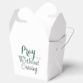 Beten Bibelverse Christliches Gebet Grün und Weiß Geschenkschachtel (Geöffnet)