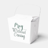 Beten Bibelverse Christliches Gebet Grün und Weiß Geschenkschachtel (Vorderseite)