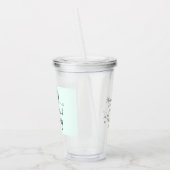 Beten Bibelverse Christliches Gebet Light Green Acryltrinkbecher (Links)
