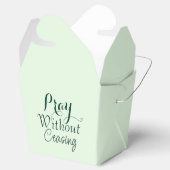 Beten Bibelverse Christliches Gebet Light Green Geschenkschachtel (Geöffnet)