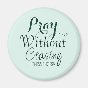 Beten Bibelverse Christliches Gebet Light Green Magnet