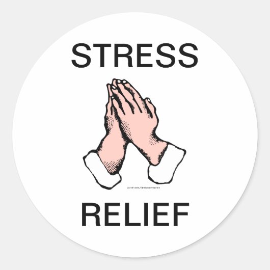Beten der Hände Stress Relief Aufkleber (Vorderseite)