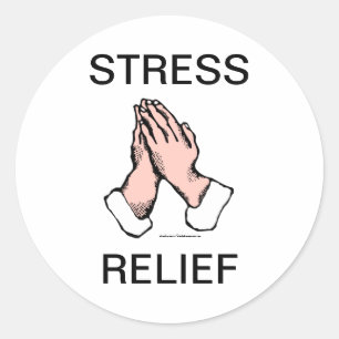 Beten der Hände Stress Relief Aufkleber