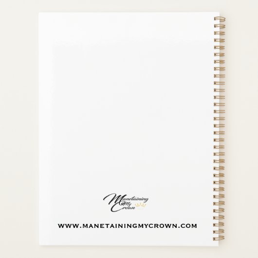 Beten der Mutter Hardcover Monatsplaner 8.5"x11" Planer (Rückseite)