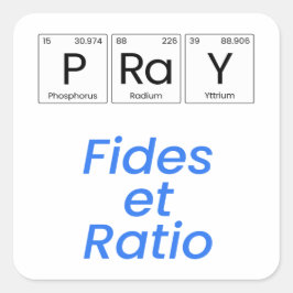 Beten—Fides et Ratio Quadratischer Aufkleber