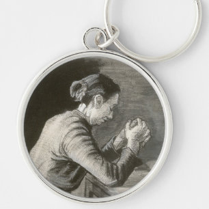 Beten Frau, Vincent van Gogh Schlüsselanhänger