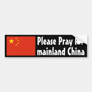 Beten für China auf dem Festland Autoaufkleber