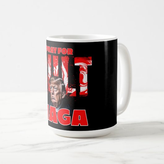Beten für Cult MAGA Kaffeetasse (VorderseiteRechts)