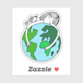 Beten für den Weltfrieden Aufkleber (Blatt)