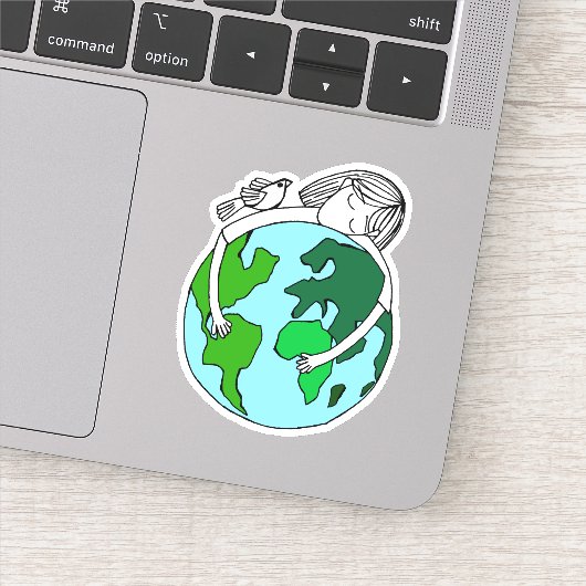 Beten für den Weltfrieden Aufkleber (Detail)