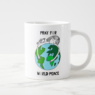 Beten für den Weltfrieden Jumbo-Tasse
