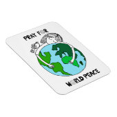 Beten für den Weltfrieden Magnet (Rechte Seite)