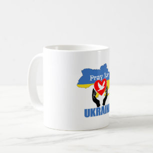 Beten für die Ukraine - Frieden und Liebe Kaffeetasse