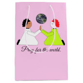 Beten für die Welt: Lavendel Mittlere Geschenktüte (Vorderseite)