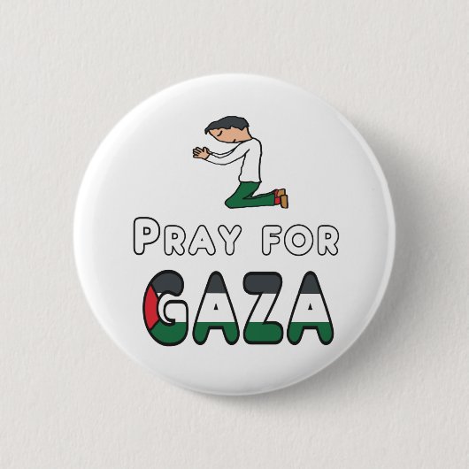 Beten für Gaza Button (Vorderseite)
