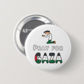 Beten für Gaza Button (Vorne & Hinten)