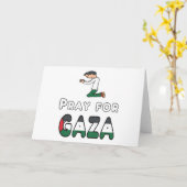Beten für Gaza Karte (Gelbe Blume)