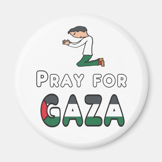 Beten für Gaza Magnet (Vorne)