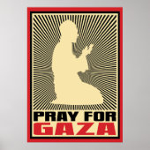 Beten für Gaza Poster (Vorne)