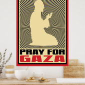 Beten für Gaza Poster (Küche)