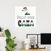 Beten für Gaza Poster (Heimbüro)