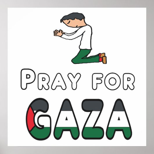 Beten für Gaza Poster (Vorne)