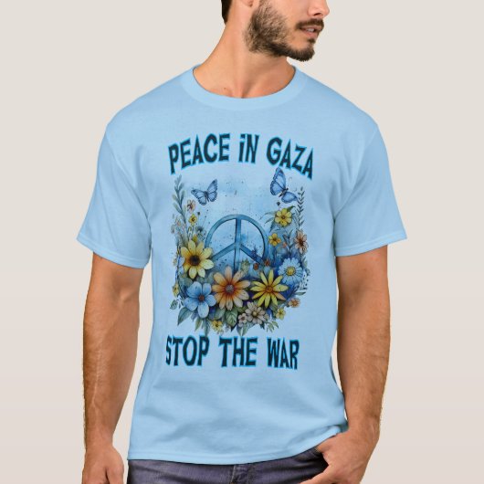 Beten für Gaza: Stoppt den Krieg in Gaza T-Shirt (Vorderseite)