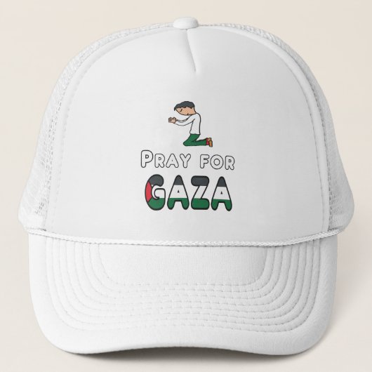 Beten für Gaza Truckerkappe (Vorderseite)