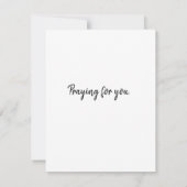 Beten für Sie Inspiration Christlich Karte (Rückseite)