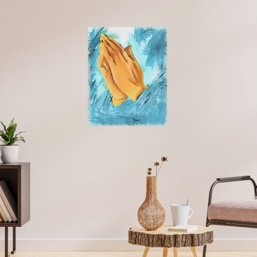 Beten Hände Poster (Wohnzimmer 3)
