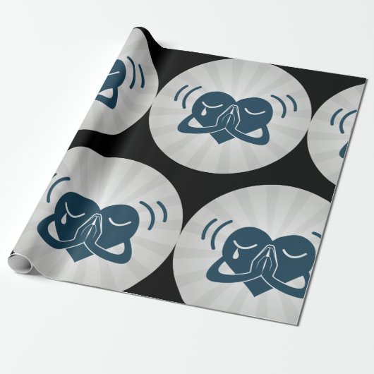 Beten Herz Geschenkpapier (Ungerollt)