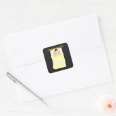 Beten im Bett Quadratischer Aufkleber