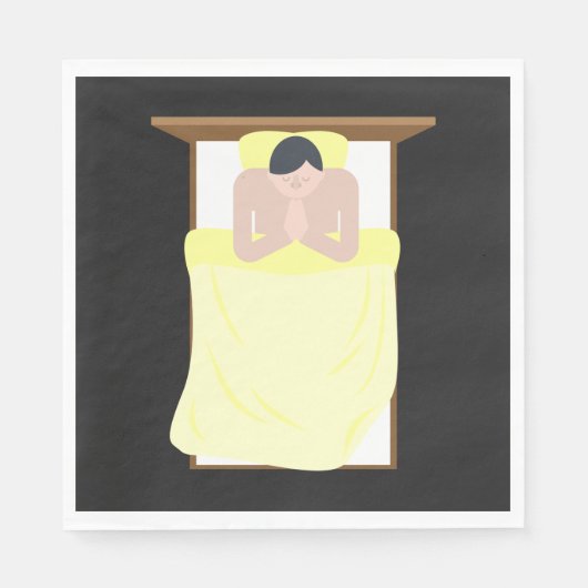 Beten im Bett Serviette (Vorderseite)