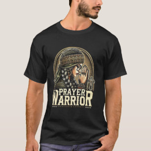 Beten Krieger Katholisch Christlich Christus T-Shirt