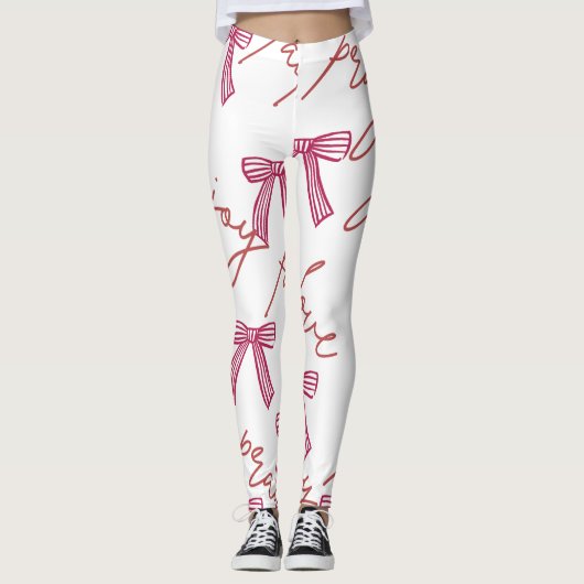 Beten, Liebe, Glaube Leggings (Vorderseite)