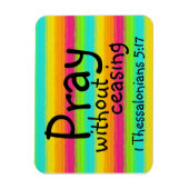 beten mit aussichtslosem Bibelversum Magnet (Vertikal)