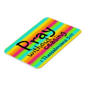 beten mit aussichtslosem Bibelversum Magnet (Linke Seite)