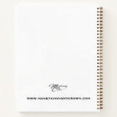 Beten Mutter Elegante Hard Cover Journal Notizblock (Rückseite)